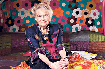 May0042569. Daily Telegraph. Childbirth Guru Sheila Kitzinger for DT Weekend. Picture shows Sheila Kitzinger MBE, she is an author and social anthropologist specialising in pregnancy, childbirth and the parenting of babies and young children. Picture taken in her bedroom, she does most of her writing in her four poster bed. Location Standlake, Oxfordshire. Picture date 27/09/2012